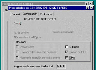 Activacin manual del modo DMA en Windows