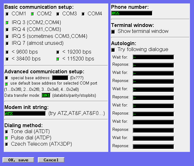 Pantallazo 2 del setup del DOSPPPD con los datos ejemplo