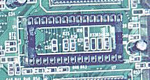 Tpico zcalo de BIOS, sin el chip