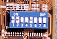 Interruptores DIP para configurar los parmetros del micro