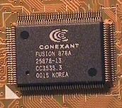 Fotografa del chip bt878