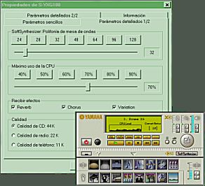 Sintetizador de tabla de ondas por software de Yamaha